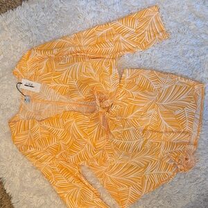 Shade & Shore Yellow Frawn Summer Short Set